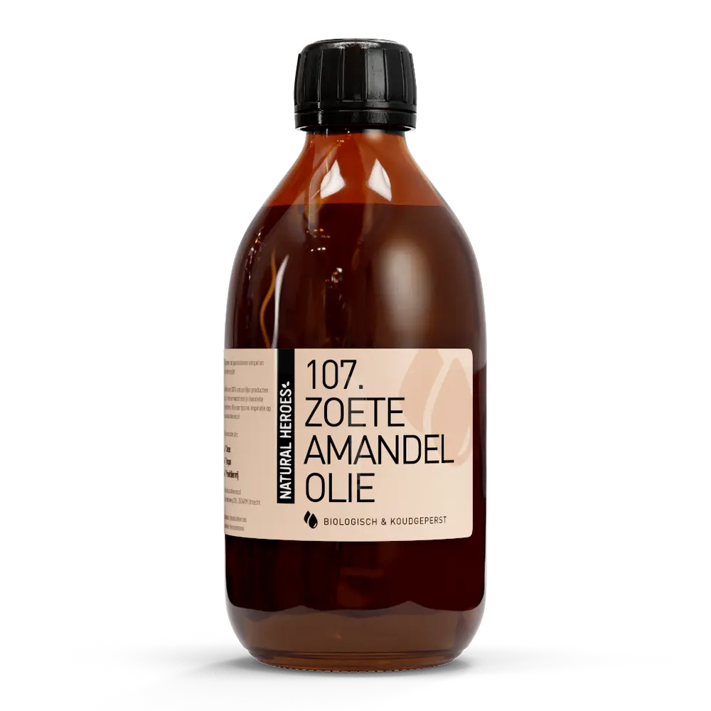 Héros naturels 107. Zoete Amandelolie (Biologisch &amp; Koudgeperst)