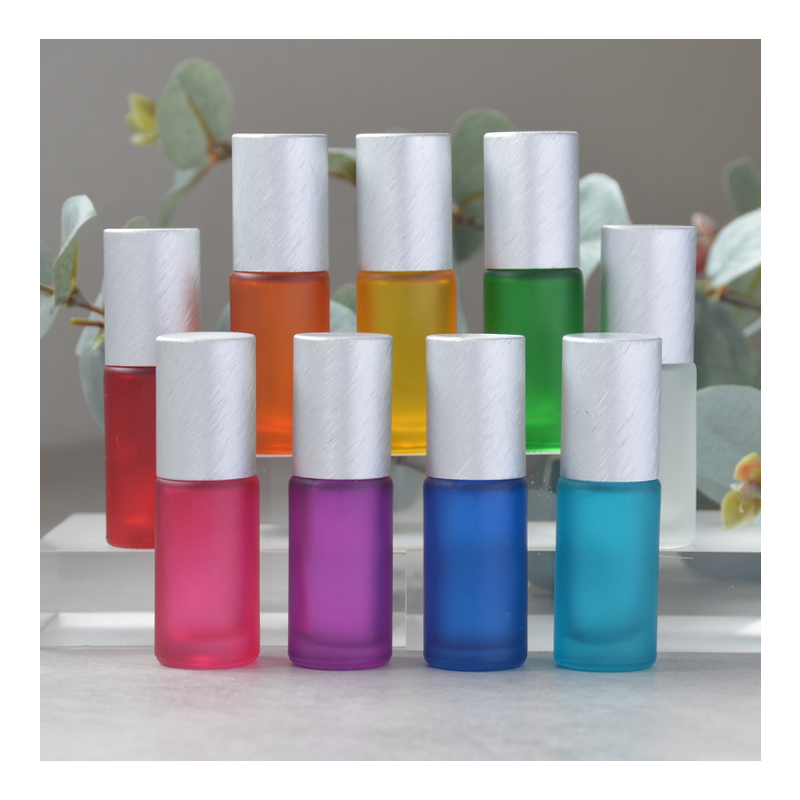 5 ml Frosted Rollers 9 stuks gekleurd / zilver