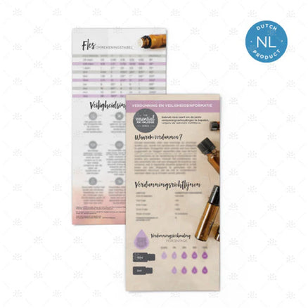 Carte d'huiles essentielles contre la douleur (paquet de 10)