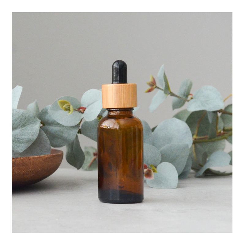 30 ml Amber Pipet Fles - Bamboe Dop