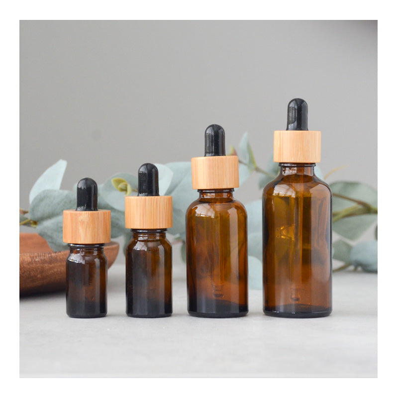 5 ml - 50 ml Amber Pipet Flessen - (Set 4 stuks)