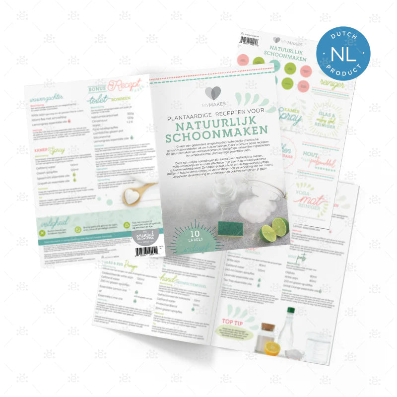 MyMakes : Natuurlijk Schoonmaken - Ensemble de réceptions et d'étiquettes